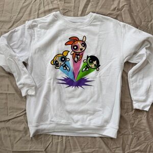 Cartoon Network White Powerpuff Girls Sweatshirt